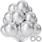 110pcs Black Balloon 12 inch, Black Latex Balloons for Birthday Party Baby Shower Wedding(with 2 Ribbons).