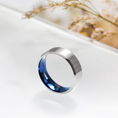 TIGRADE Titanringe 4MM 6MM 8MM 10MM Ehering in Comfort Fit Matt für Herren Damen