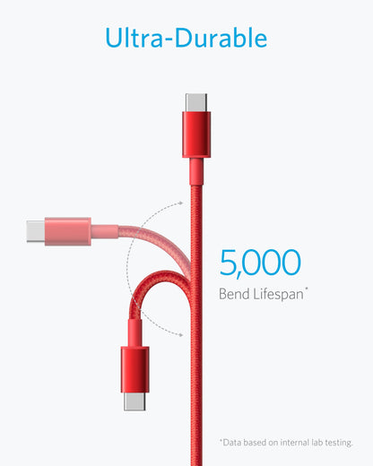 Anker Kabel [2 Stück 1,8m], USB A auf USB C Ladekabel für iPhone 17 Serie, Samsung Galaxy S10 S10+, LG V30, Beats Fit Pro und weitere (Schwarz).