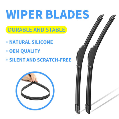 Gavimnal® 20"+20" Silicone Wiper Blades Replacement For Ford Explorer 2005-2010,F-150 1999-2007,All-Season Front Windshield Wiper Blades(Set of 2)