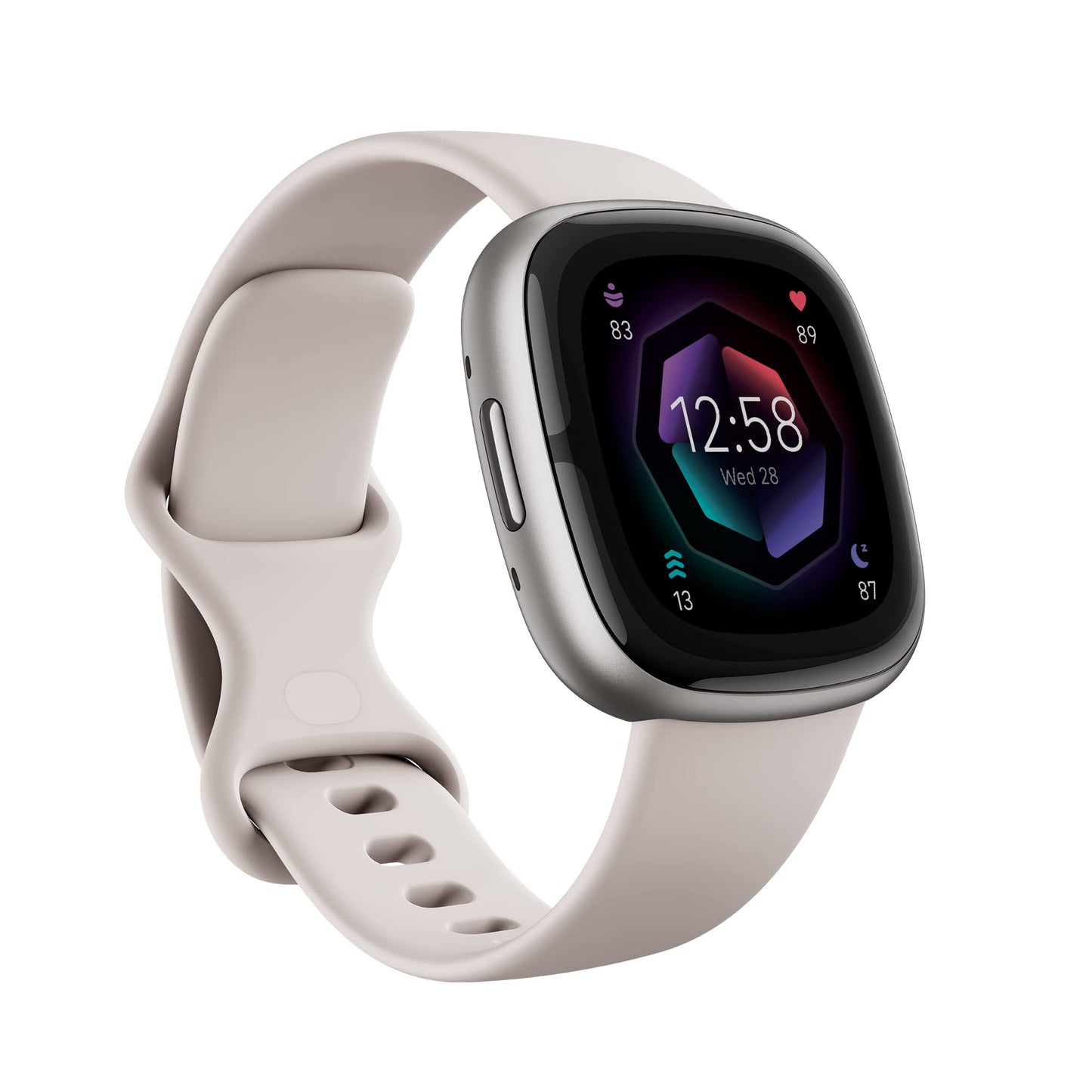 Google Fitbit Sense 2 Advanced Health and Fitness Smartwatch with Tools To Manage Stress and Sleep, Ecg App, Spo2, 24/7 Heart Rate and Gps, Shadow Grey/Graphite, One Size (S and L Bands Included)