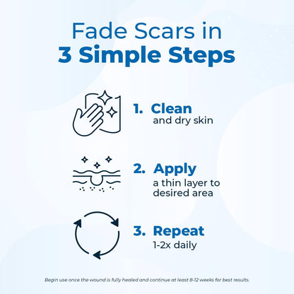 VitaMedica Scar Gel + Peptides - Medical Grade Silicone Scar Gel for Old & New Scars, Acne, Surgical, Burn & Keloid, Helps Reduce Redness & Itching, Face & Body, 2-Pack