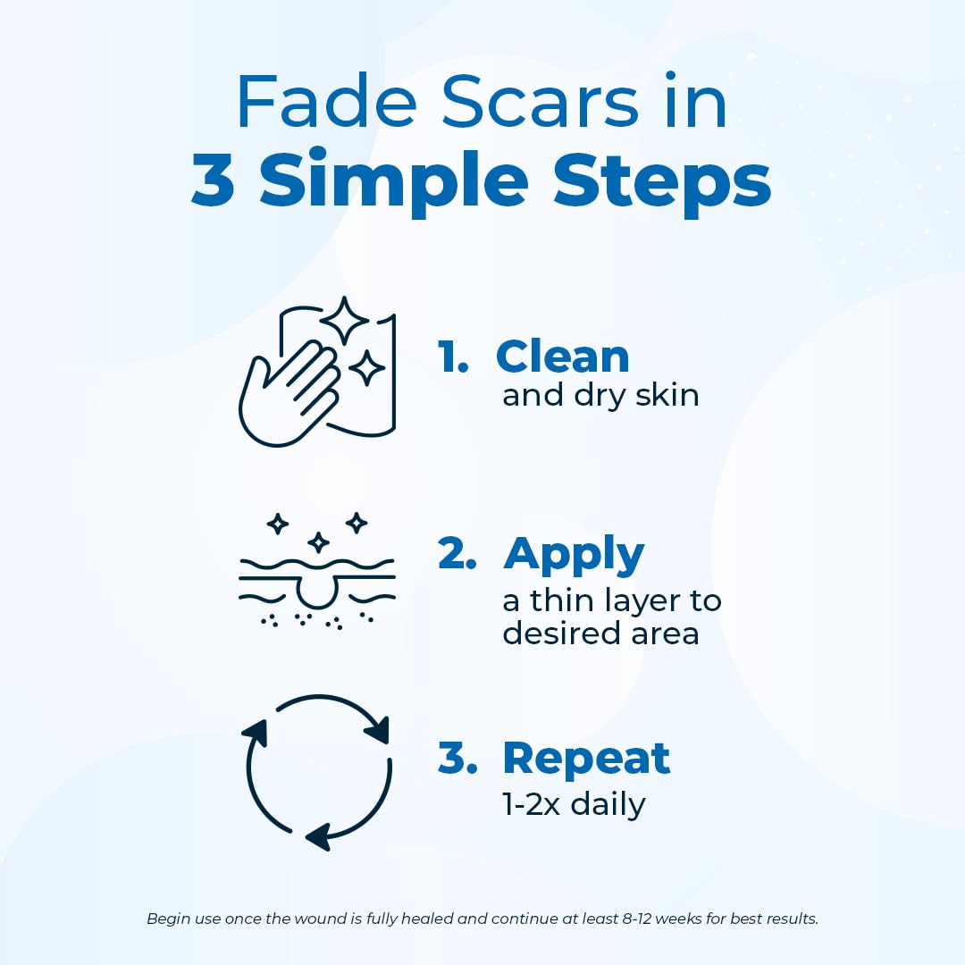 VitaMedica Scar Gel + Peptides - Medical Grade Silicone Scar Gel for Old & New Scars, Acne, Surgical, Burn & Keloid, Helps Reduce Redness & Itching, Face & Body, 1 oz