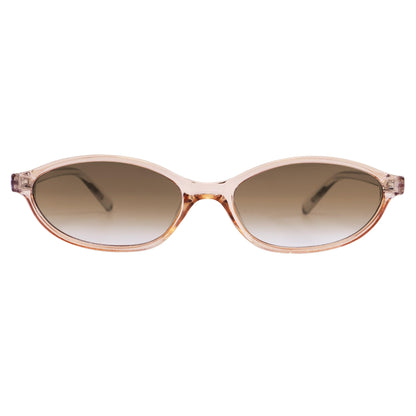 GUVIVI Retro Ovale Sonnenbrille für Damen Chic Cat Eye 90er Jahre Sonnenbrille Leichte Schmale Sonnenbrille Trendiger UV-Schutz Sonnenbrille
