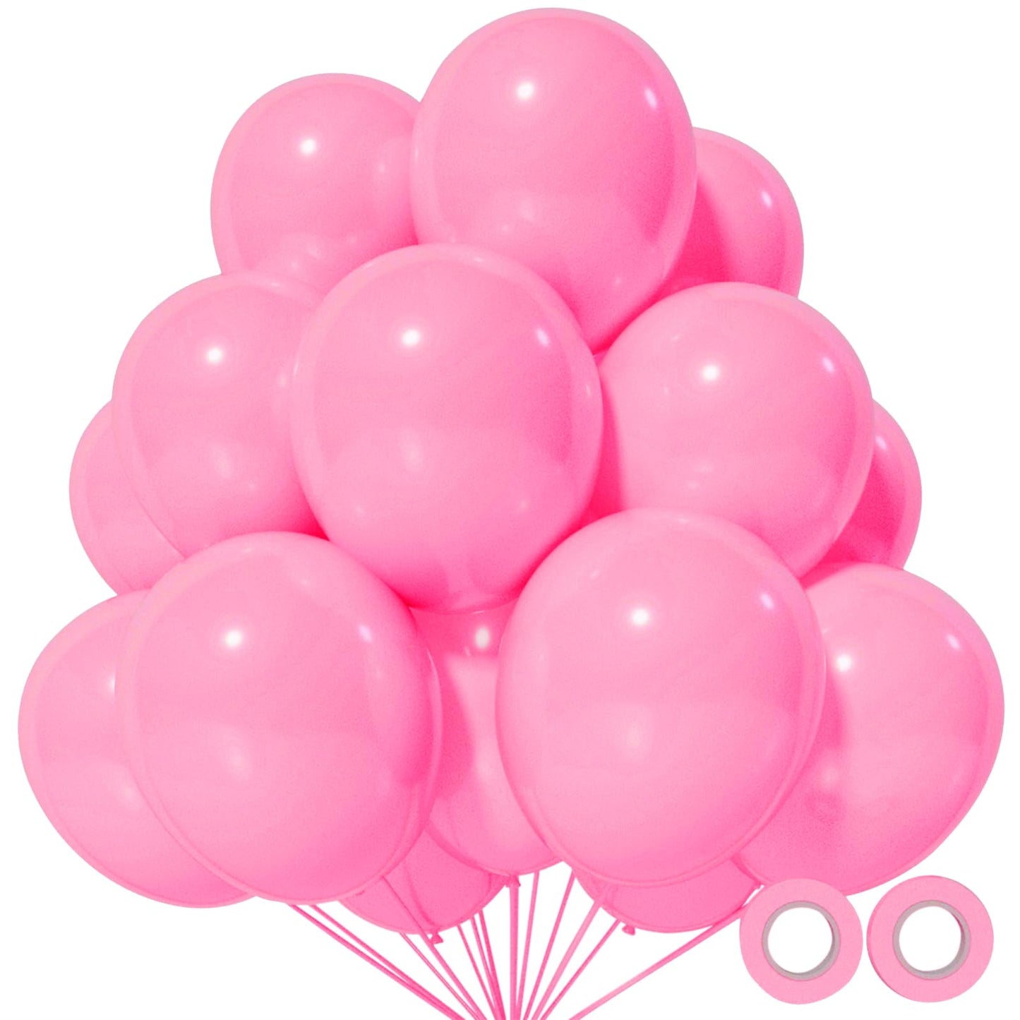 110pcs Black Balloon 12 inch, Black Latex Balloons for Birthday Party Baby Shower Wedding(with 2 Ribbons).