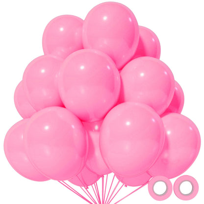 110pcs Black Balloon 12 inch, Black Latex Balloons for Birthday Party Baby Shower Wedding(with 2 Ribbons).