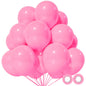 110pcs Black Balloon 12 inch, Black Latex Balloons for Birthday Party Baby Shower Wedding(with 2 Ribbons).