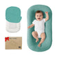 Lucakuins Baby Lounger, Bionic Design Baby Lounger for Newborn 0-24 Months, Soft Organic Cotton Breathable Lounger for Infants (Lovely Green)