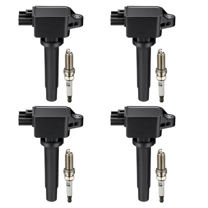 BDFHYK Ignition Coil Pack UF648 and Iridium Spark Plug 97390 Compatible with Jeep Grand Cherokee 2011-2015 Jeep Wrangler Dodge Charger Grand Caravan 2016 Chrysler 200 300 Jeep Coil Pack 3.6L Set of 6
