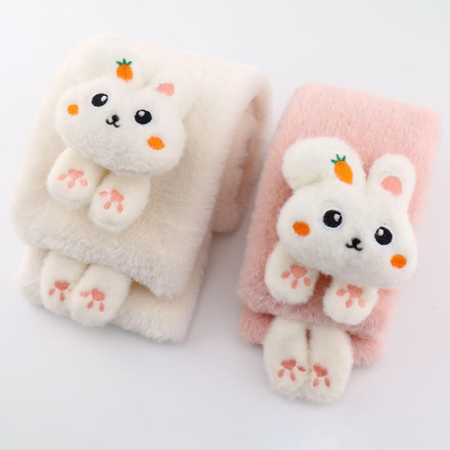 Winter Kinder Teens Cartoon Schal Flauschig Warm Weich Plüschschals Mädchen Jungen Verdicken Baby Outdoor Gehen Schal