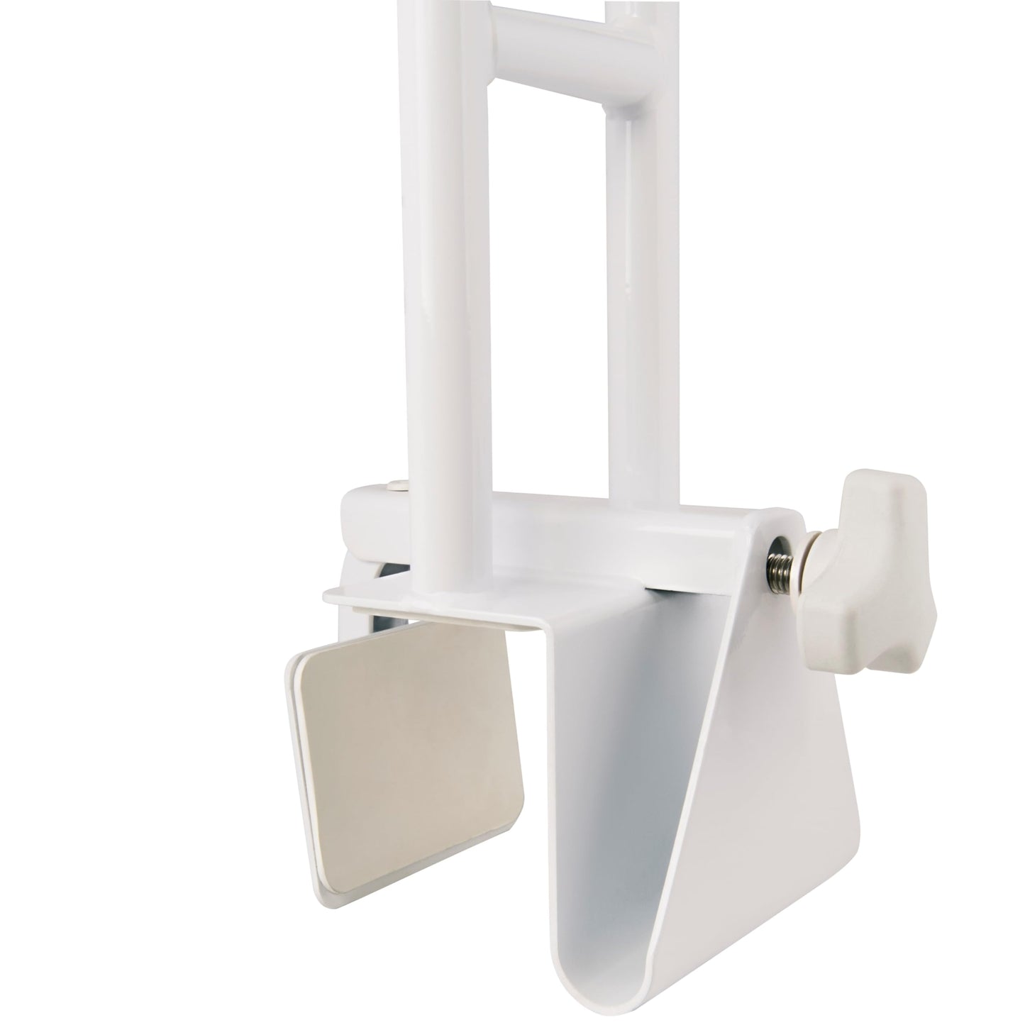 Vaunn Medical Adjustable Height Bathtub Safety Rail, Extra-Height 17"-20" Tall Extension ADA Compliant Shower Grab Bar Handle for Elderly and Disabled, Secure Locking Tub Clamp, 300 lbs
