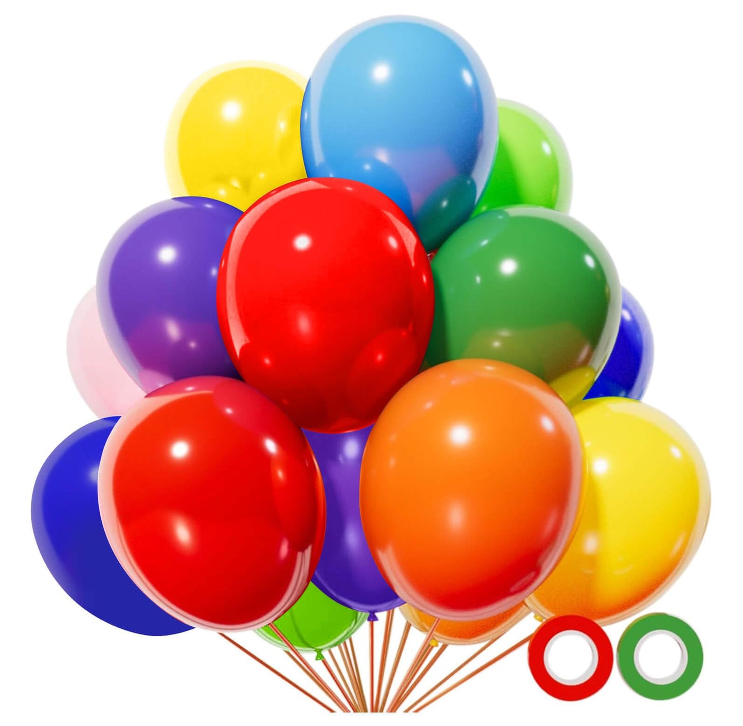 110pcs Black Balloon 12 inch, Black Latex Balloons for Birthday Party Baby Shower Wedding(with 2 Ribbons).