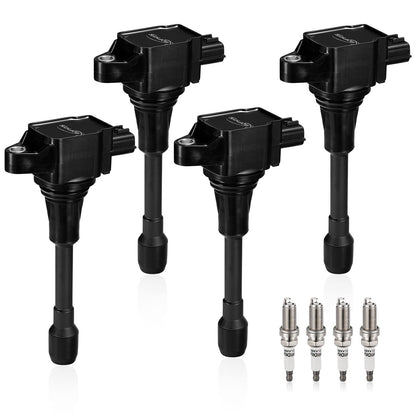 BDFHYK Ignition Coil Pack UF648 and Iridium Spark Plug 97390 Compatible with Jeep Grand Cherokee 2011-2015 Jeep Wrangler Dodge Charger Grand Caravan 2016 Chrysler 200 300 Jeep Coil Pack 3.6L Set of 6