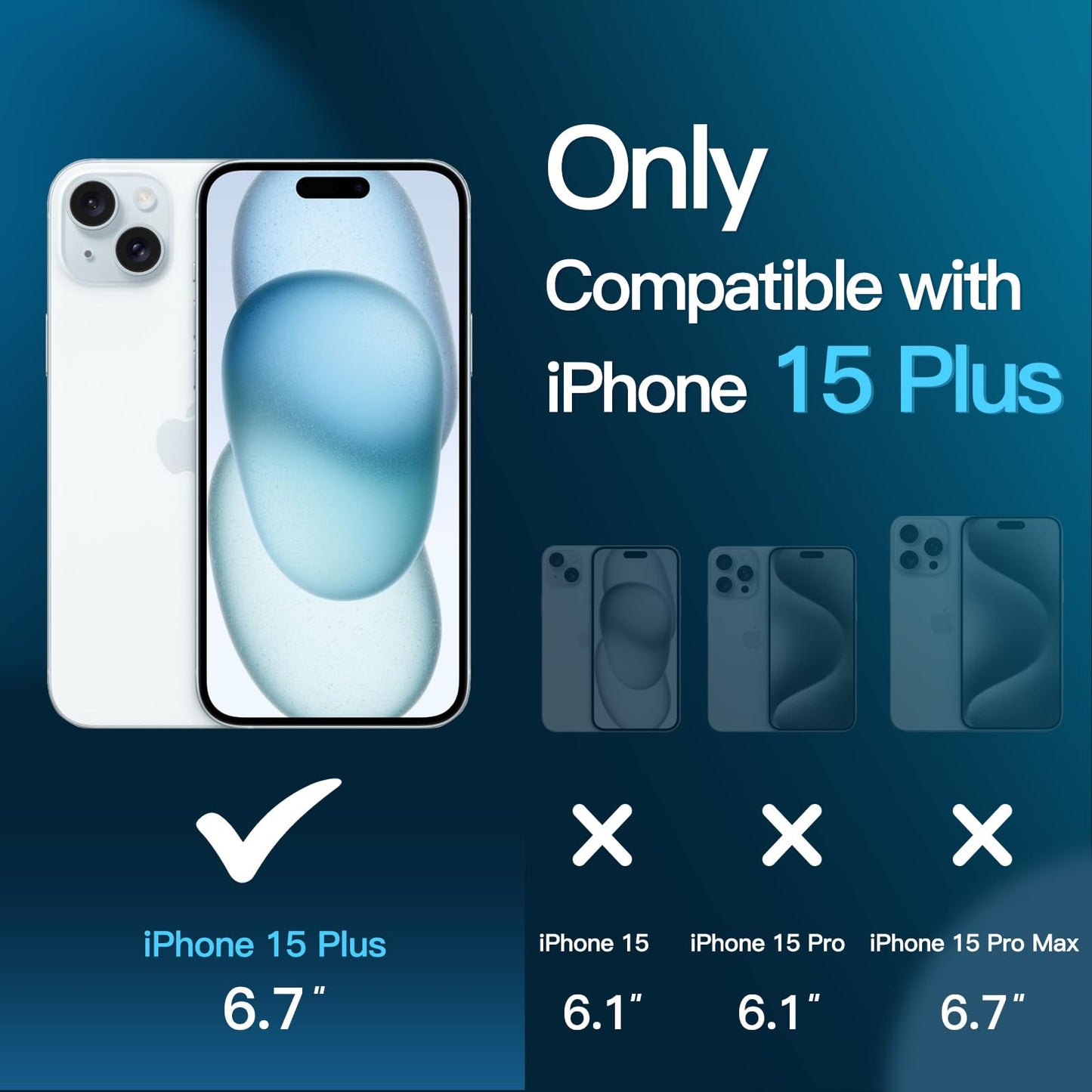 JETech Displayschutzfolie für iPhone 16 6,1 Zoll, gehärtetes Glas mit einfachem Installationstool, Case-Friendly, HD Klar, 3 Stück