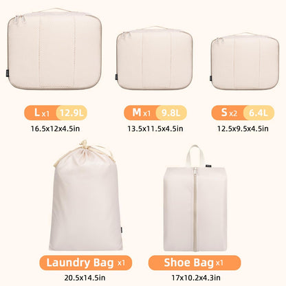 BAGAIL 8er Set Packwürfel Gepäckorganizer für Reisezubehör