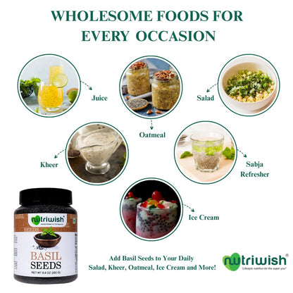 Nutriwish Halim Samen (Aliv/Gartenkresse-Samen), 250 g | Nährstoffreiche Superfood-Samen zum Verzehr | Perfekt für Salate, Suppen, Smoothies, Backwaren, Proteinsnacks & tägliche Wellness-Ernährung