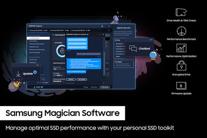 Samsung 990 PRO SSD 2TB NVMe M.2 PCIe Gen4, M.2 2280 Internal Solid State Hard Drive, Seq. Read Speeds Up to 7,450 MB/s for High End Computing, Gaming, and Heavy Duty Workstations, MZ-V9P2T0B/AM