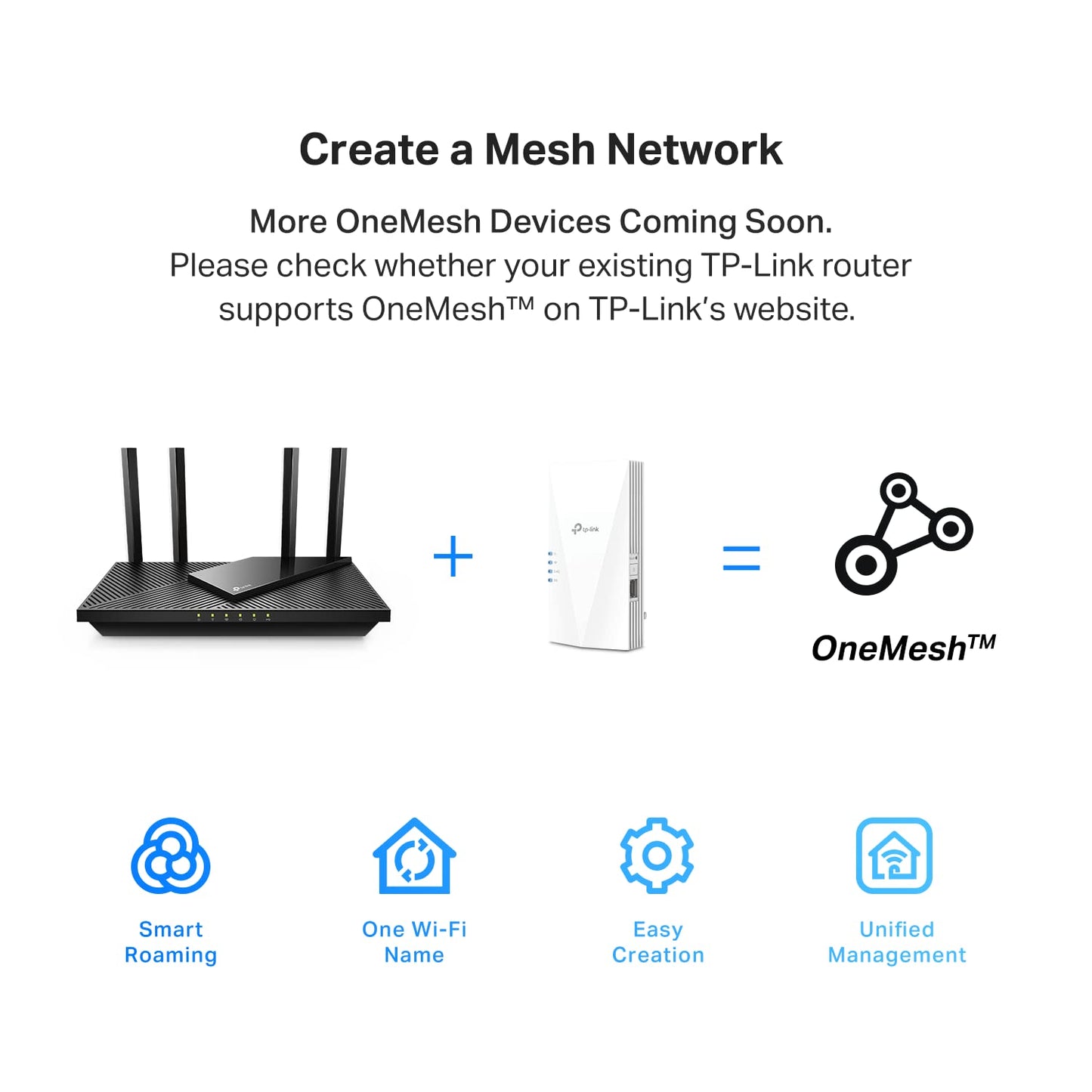 TP-Link AC1900 WLAN-Repeater RE550 | Dualband-WLAN-Verstärker mit Gigabit-Ethernet-Port | Bis zu 200 m², 32 Geräte | Internet-Signalverstärker | App-Einrichtung | EasyMesh-kompatibel