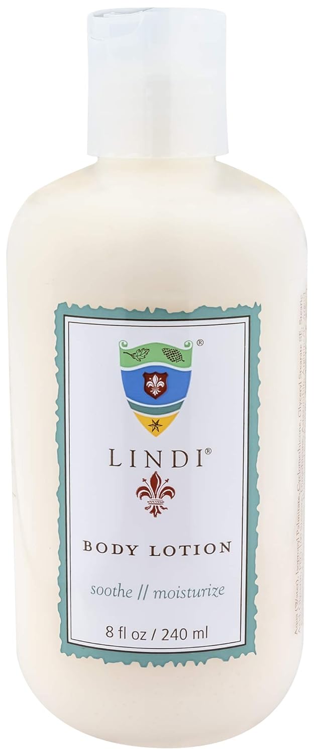 Lindi Skin Body Lotion — Luxurious Lotion for Sensitive, Reactive & Compromised Skin · Rare Botanicals, Antioxidant-Rich, Hypoallergenic · The Original Lotion for Cancer Patients Since 2003. 8 fl oz