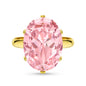 Linawe Cubic Zirconia Imitation Diamond Moissanite Rings for Women, 14K Gold/Rose Gold/Silver Adjustable Chunky Ring, Costume Rhinestone Jewelry for Wedding Engagement