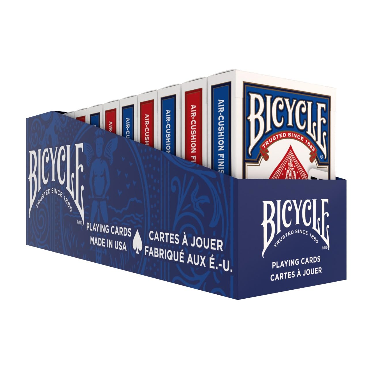 Bicycle Standard Playing Cards, Standard Poker Size Deck of Cards, Red & Blue (2 Pack), Classic Cards for Poker, Blackjack, Family Game Night & Card Games, Fun for All Ages