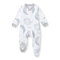 Burt's Bees Baby Boys Sleep and Play Pajamas, 100% Organic Cotton, One-piece PJs, Diagonal Zip Up Loose Fit Footie