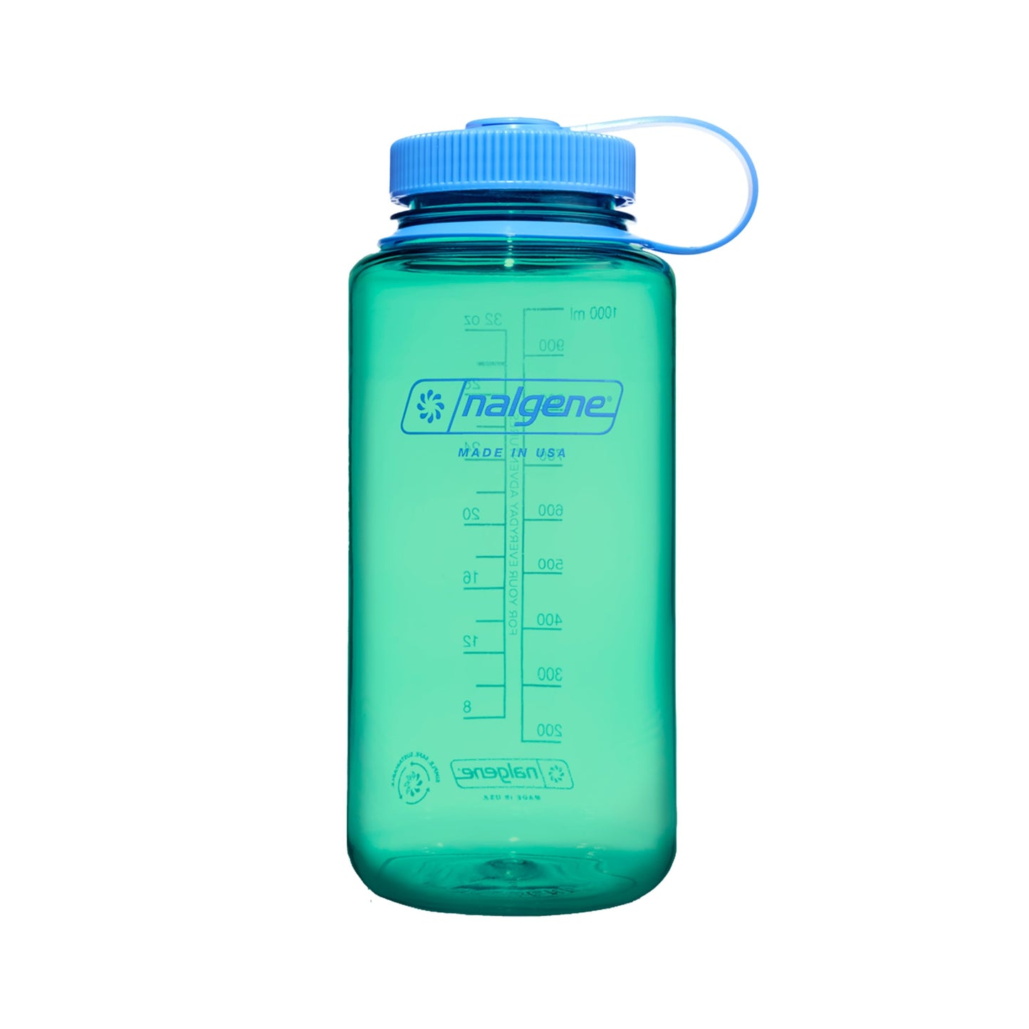 Nalgene 32 oz Wide Mouth Water Bottle | BPA-Free, Durable & Leak Proof, Lightweight Bottle for Hiking & Gym, Work & Travel