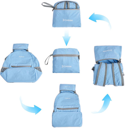G4Free 20L Lightweight Packable Backpack Foldable Travel Hiking Daypack for Men and Women