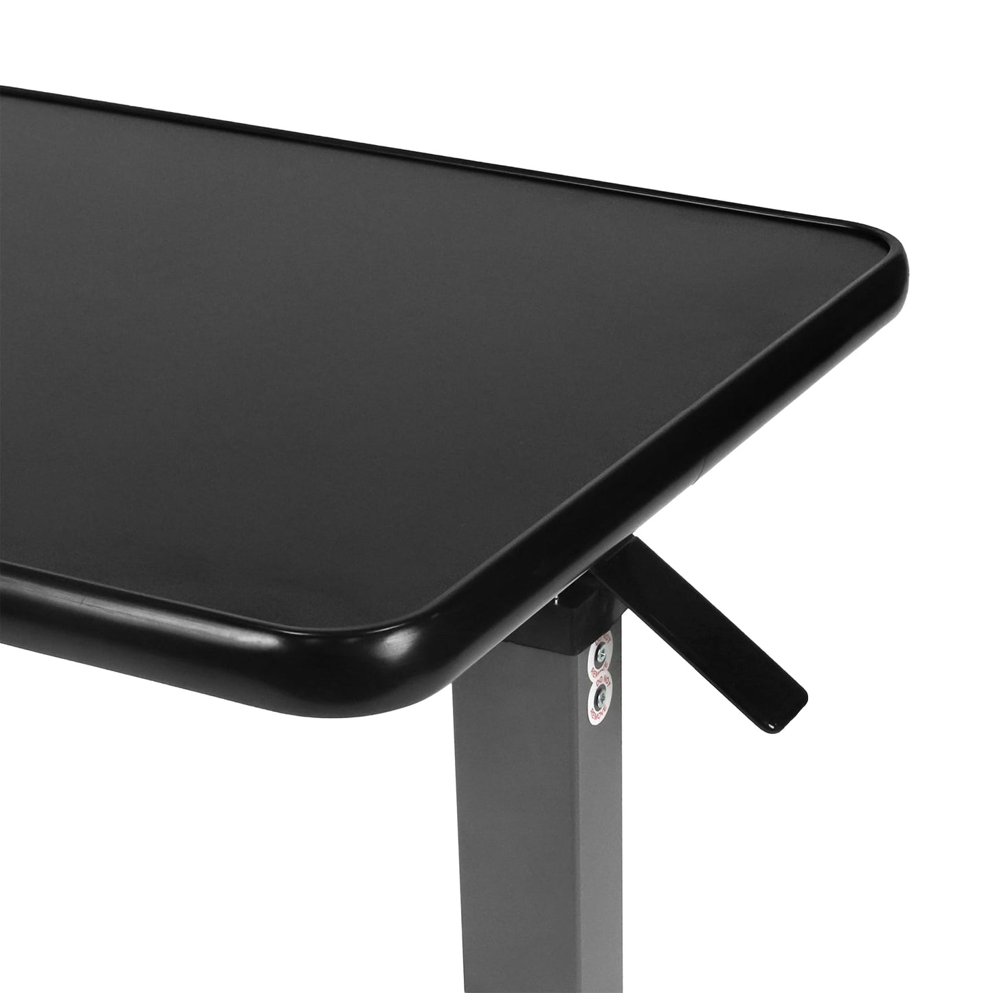 Vaunn Medical Cart Pneumatic Adjustable Overbed Table with Wheels – Rolling Bedside Table for Hospital, Portable Standing Cart & Laptop Desk for Bed, Couch, Wheelchair