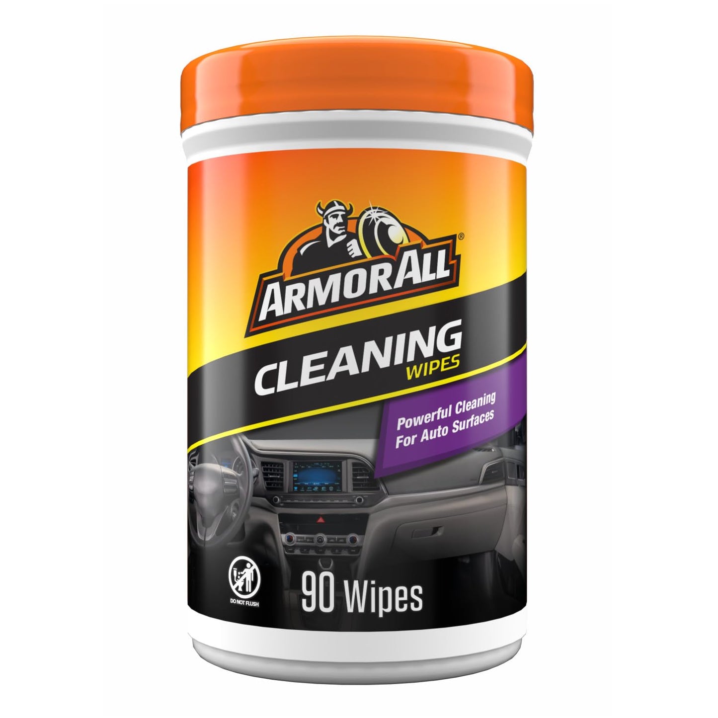 Armor All Car Cleaning Wipes 90-Count - Convenient Car Interior, Dashboard, Leather, Fabric & Vinyl Wipes, Gift for Car Lovers
