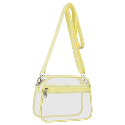 Clear Bag for Stadium Events Clear Sports Fan Handbags Purses with Adjustbale Strap for Concerts Festivals Game Day