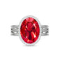 Linawe Birthstone Chunky Adjustable Rings for Women, Gold/Silver/Rose Gold Statement Rings, Imitation Diamond Fake Gemstone Crystal Cocktail Ring, Cubic Zirconia Costume Jewelry