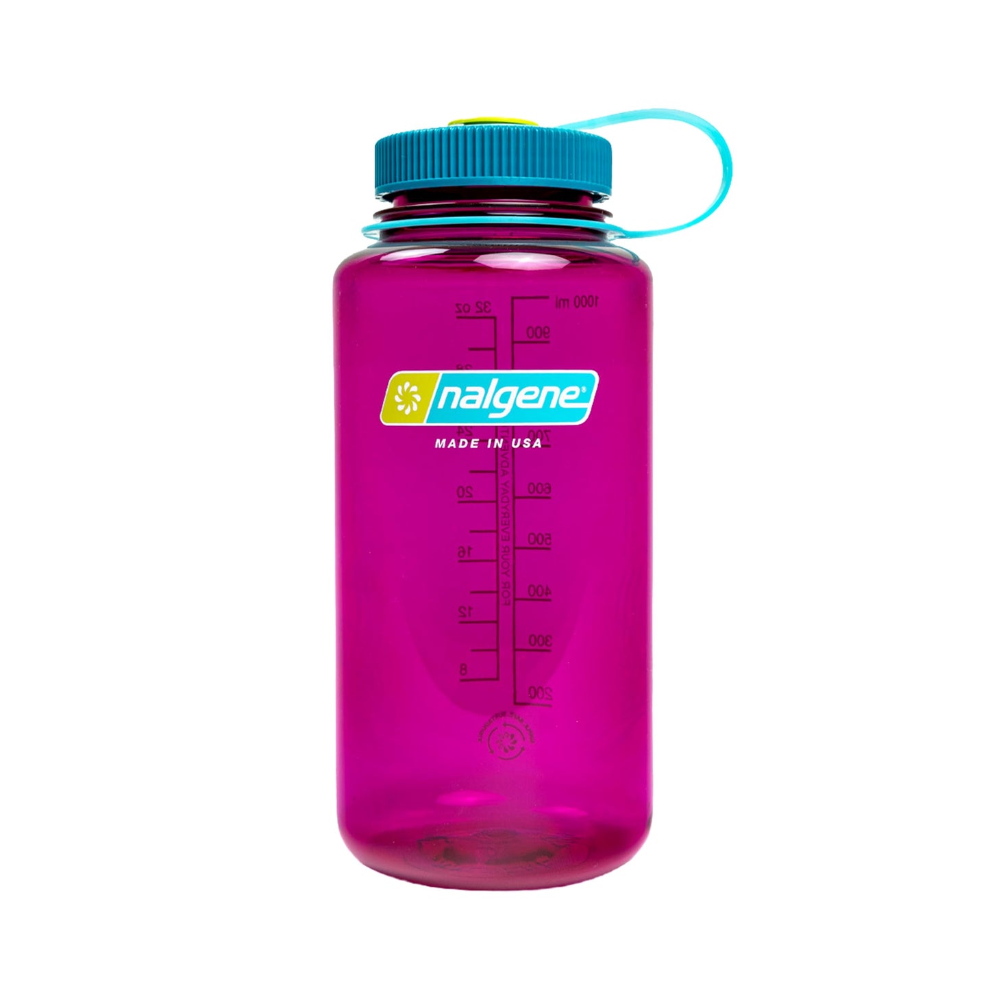 Nalgene 32 oz Wide Mouth Water Bottle | BPA-Free, Durable & Leak Proof, Lightweight Bottle for Hiking & Gym, Work & Travel