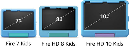 Amazon Fire HD 8 Kids tablet, includes kid-proof bumper for ages 3-5, ad-free content with parental controls, 13-hr battery, 32GB, Blue, newest model