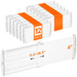 Lifewit 8" Tall 4 Pack Drawer Dividers, 13.8"-22.2" Adjustable Deep Drawer Organizer Clothes, Expandable White Plastic Separators for Dresser, Kitchen, Cabinet, Closet, Office Organization & Storage