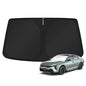 KUST Windshield Sun Shade for 2017-2026 Tesla Model Y/Model 3 Sunshade Accessories (Fit 2025-2026 Model Y Juniper / 2024 Model 3 Highland) Upgraded Foldable Sunshade, Blocks UV Rays Keep Car Cool