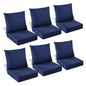 IASEAHK Outdoor Chair Cushions, 24 x 24 Inch Outdoor Cushion for Patio Furniture, Patio Chair Cushion, Waterproof & Fade Resistant Deep Patio Furniture Cushions Set with Handle and Ties, Navy Blue
