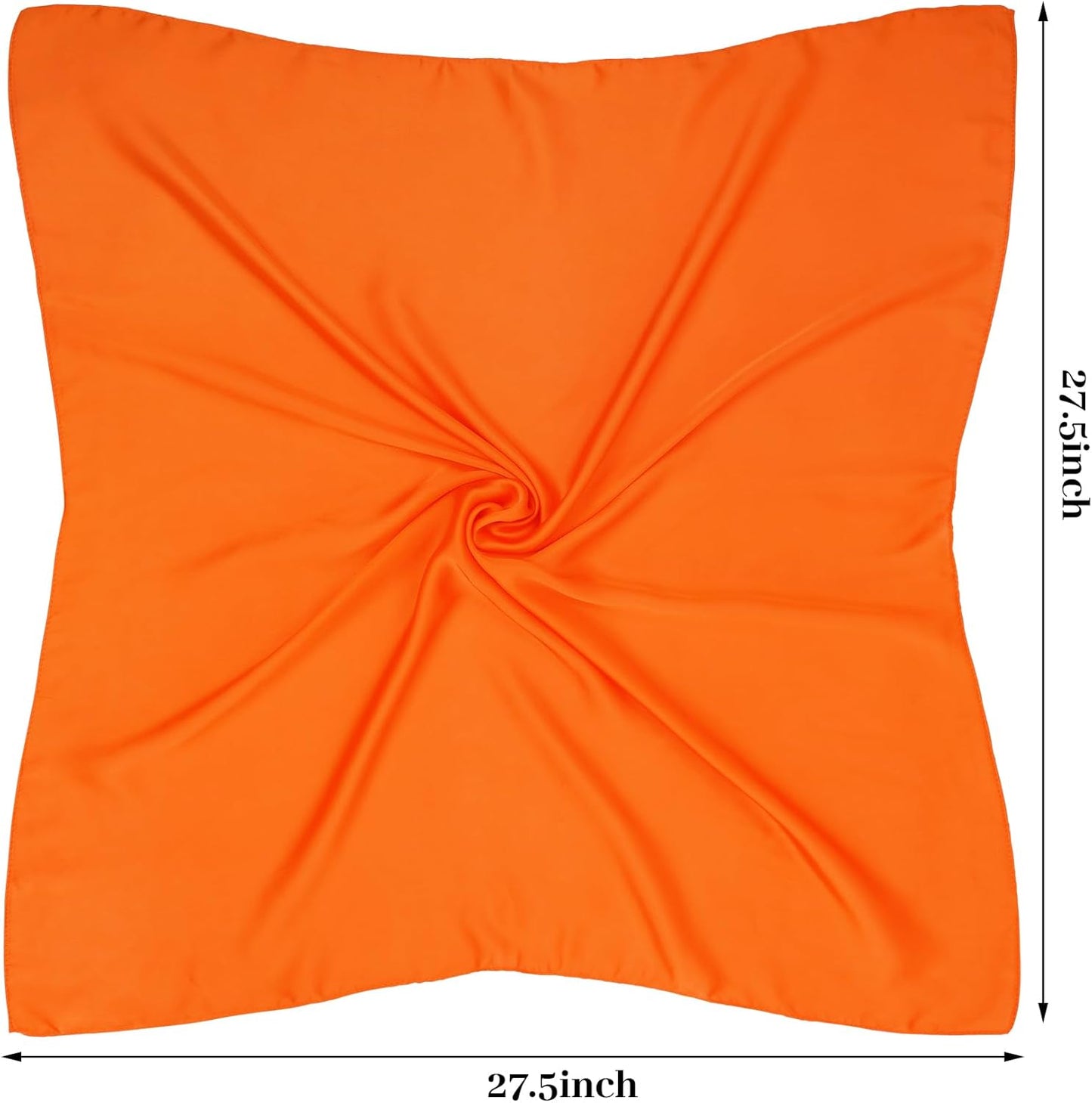 Seidenschal Quadratisches Tuch Halstuch Haarband Kopftuch Bandana für Damen Herren Kostüm-Accessoire 70 cm