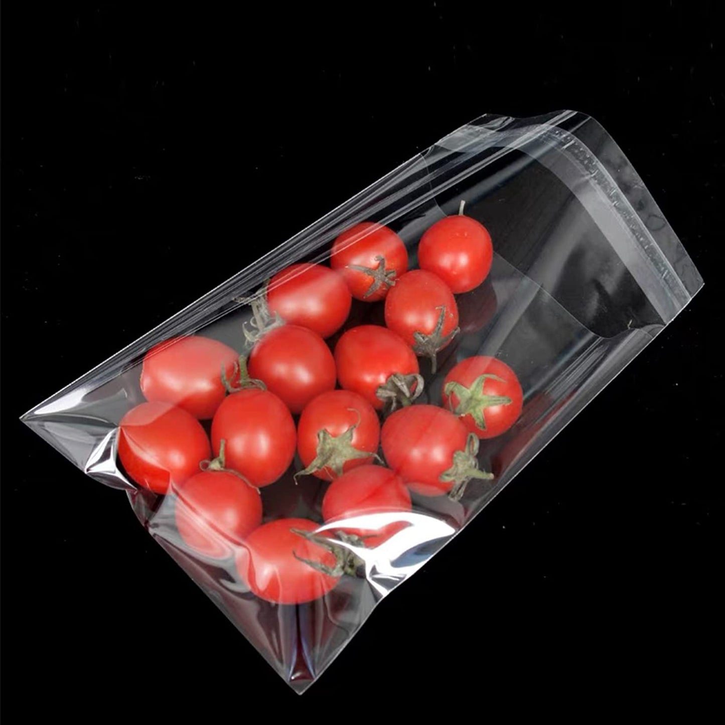Selbstklebende Zellophanbeutel, 5x7 Zoll Keksbeutel, durchsichtige, wiederverschließbare Zellophanbeutel selbstklebend zum Verpacken von Geschenken, Produkten, 100 Stück