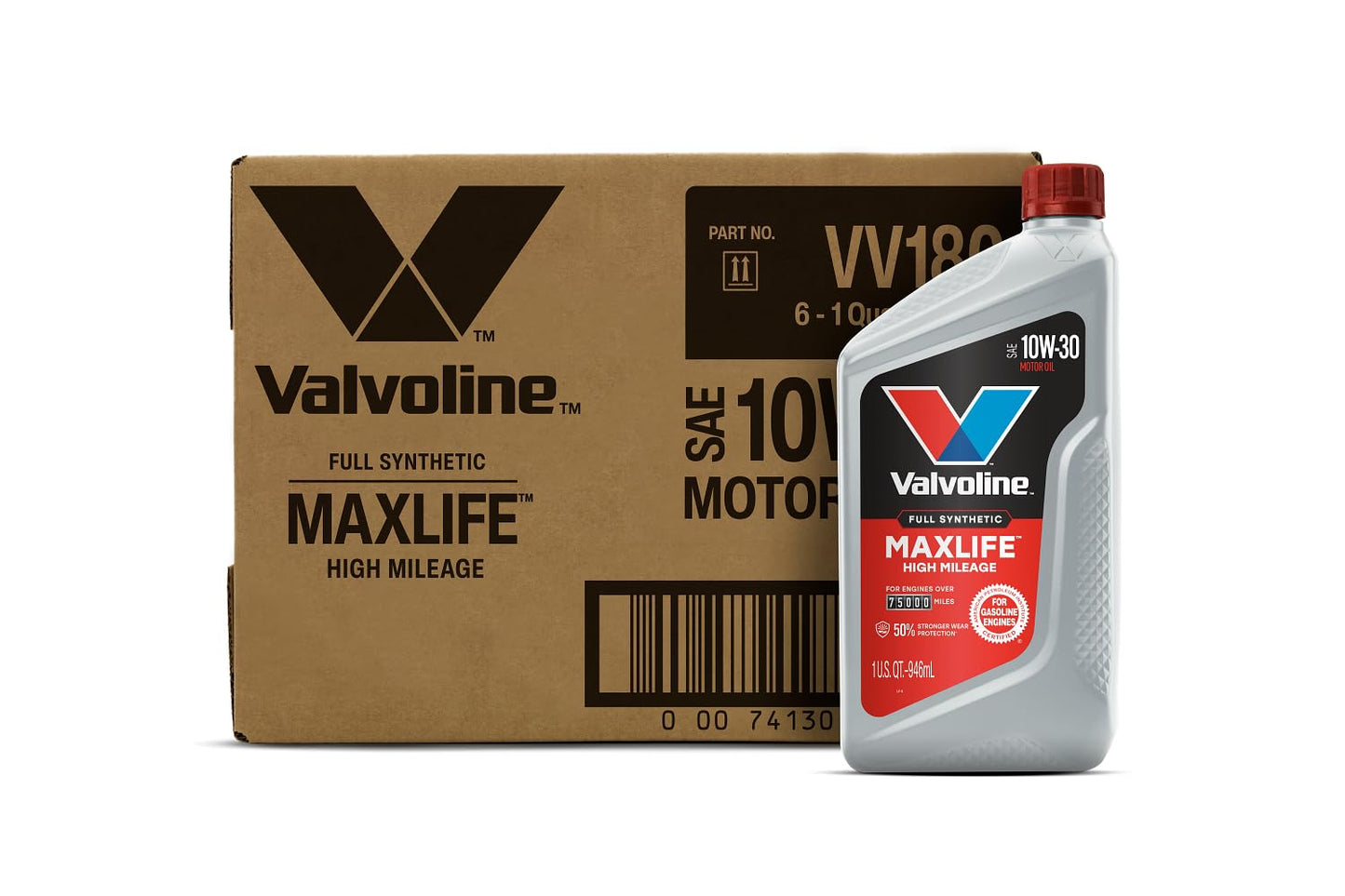 Valvoline MaxLife High Mileage 5W-30 Synthetic Blend Motor Oil 5 Quart