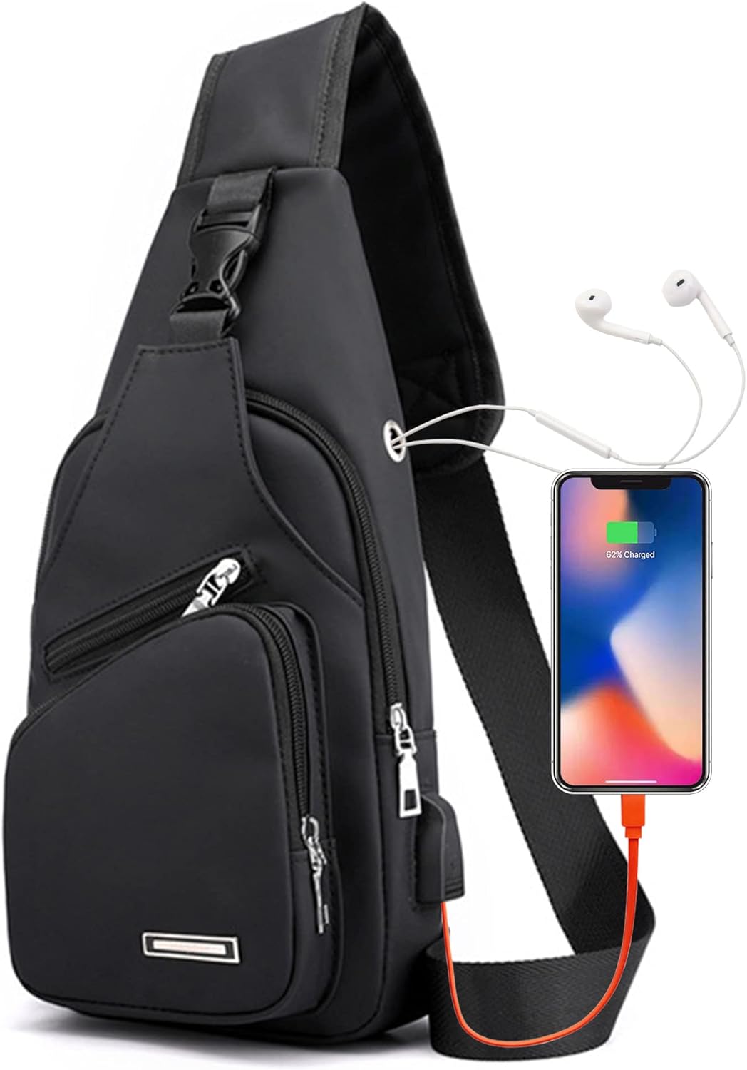 Waterproof Sling Bag Crossbody Backpack for Men Women Sling Backpack Hiking Daypack Multipurpose Cross Body Chest Bag