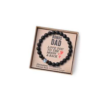 THEMEROL Handmade Gifts for Boys/Men-Love/Strength-Natural Gemstone Bracelet for Son Grandson Dad Boyfriend Husband Brother Nephew Uncle
