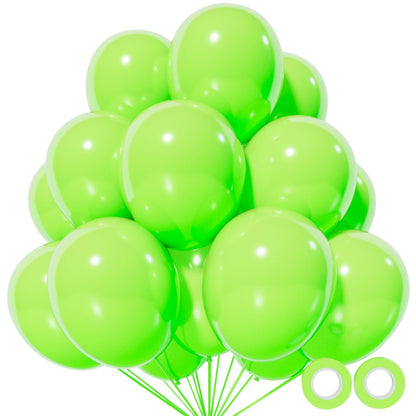 110pcs Black Balloon 12 inch, Black Latex Balloons for Birthday Party Baby Shower Wedding(with 2 Ribbons).