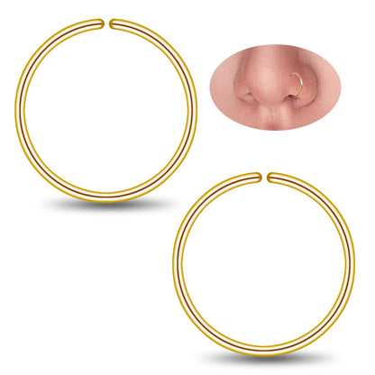 Small Gold or Sterling Silver Huggie Hoop Earrings for Women Cartilage Nose Helix Tragus