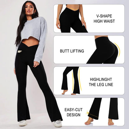 Women's Bootcut Yoga Pants - Flare Leggings for a Comfortable and Stylish You