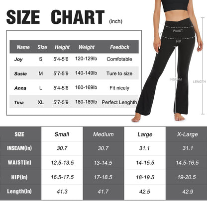 Women's Bootcut Yoga Pants - Flare Leggings for a Comfortable and Stylish You