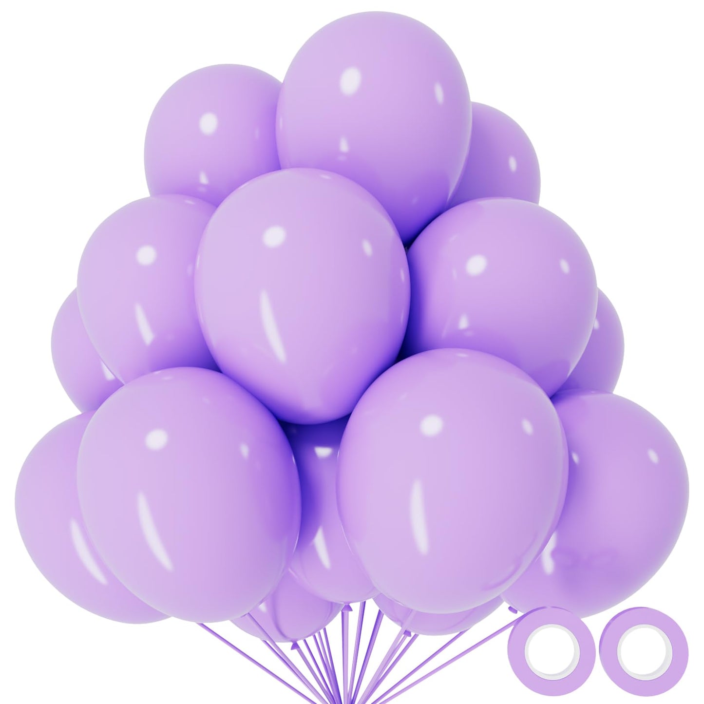 110pcs Black Balloon 12 inch, Black Latex Balloons for Birthday Party Baby Shower Wedding(with 2 Ribbons).