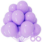 110pcs Black Balloon 12 inch, Black Latex Balloons for Birthday Party Baby Shower Wedding(with 2 Ribbons).
