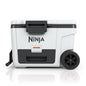 Ninja FrostVault 45QT Cooler with Wheels | Insulated with Temp Dry Storage Drawer | Keeps Ice Cold for Days | for The Beach, Camping, Picnics & More | Halocline Green | FB245TL