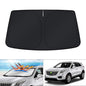 KUST Windshield Sun Shade for 2017-2026 Tesla Model Y/Model 3 Sunshade Accessories (Fit 2025-2026 Model Y Juniper / 2024 Model 3 Highland) Upgraded Foldable Sunshade, Blocks UV Rays Keep Car Cool